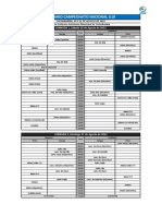 Horario Nacional U18 2022