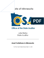 Minnesota State Auditor Asset Forfeiture 2021 Report