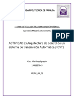 ACTIVIDAD 2 (Arquitectura de Control de Un Sistema de Transmisión Automática y CVT)