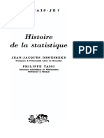 Histoire de La Statistique (Philippe Tassi, Jean-Jacques Droesbeke)