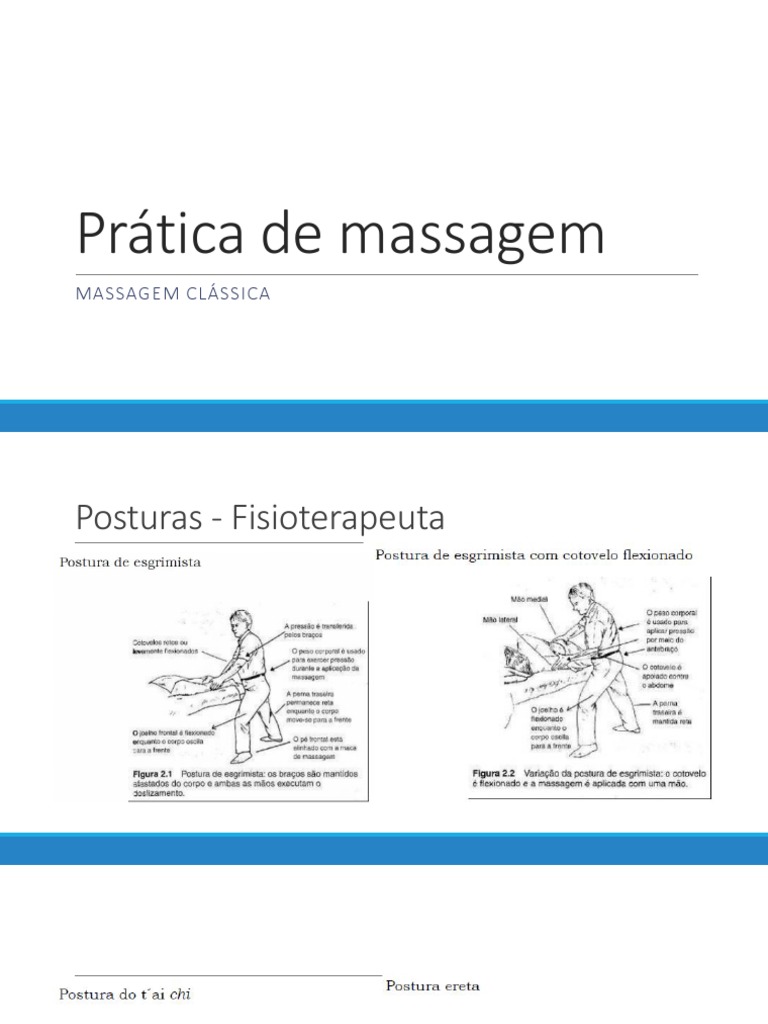Técnicas de massagem clássica | PDF | Massagem | Pressão