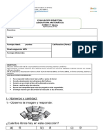 EVALUACION SEMESTRAL PRIMERO MATEMÁTICA