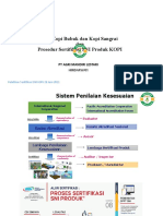 Materi SNI Kopi Bubuk Sangrai Dan Prosedur Sertifikasi SNI Kopi