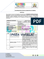 Certificacion Alcaldia Cumaral - Consorcio Mitigacion 2021