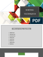 SortingTechniques - MausamiPatel (21DM112) - Assignment of 4th&11th July