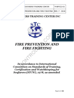 SEAFARERS TRAINING CENTER FIRE PREVENTION AND FIRE FIGHTING