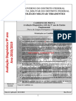 Prova 9 Ano Vagas Remanescentes 2018 2019