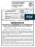 Guía Lengua Cuarto Período PDF 2020