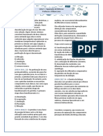 Lista 2 – Técnicas de separação de misturas