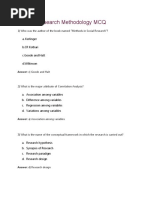 Research Paper MCQ 2