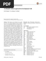 An Integrity Analysis Approach For Development Wells: J. R. P. Mendes T. C. Da Fonseca K. Miura