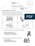 Prueba 4basico Derechos de Los Niños