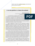 A Voz Dos Gauchos e o Clamor Dos Animais