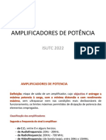 Amplificadores de Potência: Classificação e Tipos de Distorção