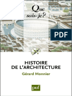 Histoire de Larchitecture (Gérard Monnier)