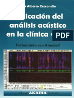 Aplicación Del Análisis Acústico en La Clínica Vocal