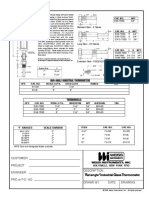 Vari-Angle Industrial Thermometers: Customer Project Engineer PRO or P.O. NO. Description