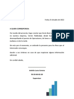 Carta Laboral