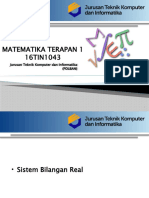 Slide 02 Sistem Bilangan Real 16TIN1043