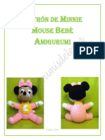 Patrc3b3n de Minnie Mouse Bebc3a9 Amigurumi