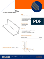 Angulos Estructurales Deacero Ficha Tecnica