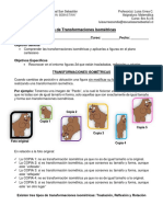 8°B Matematica Guia Transformacion Isometrica 26 Oct Al 6 Nov