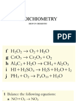 Stoichiometry: Ibdp/Cp Chemistry