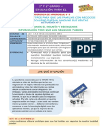 FICHA DE APRENDIZAJE - EXP. IX ACT 1 - 1° y 2° GRADO SEMANA 32