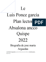 I.E Luis Ponce Garcia Plan Lector Absalona Ancco Quispe 2022