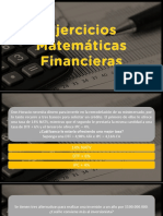 Ejercicios Matemáticas Financieras