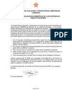 GCC-F-55 - FormatoDeclaracionjuramentadadelanoexistenciadeconflictodeinteresversion - P2592 Grupo 2