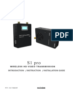S1 Pro: Wireless HD Video Transmission Introduction Instruction Installation Guide