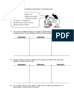 Problemas de Adición y Sustracción