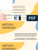 Método Húngaro para la asignación de mantenimiento de centrales eléctricas