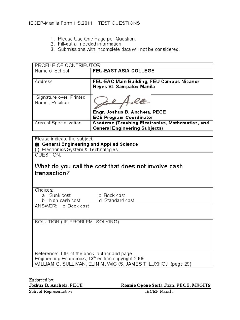 Iecep Manila PRC Geas Eeco | PDF | Interest | Engineering