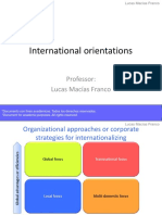 Week #2 - International Orientations