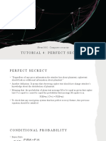 Tutorial 4: Perfect Secrecy: Netw1002: Computer Security