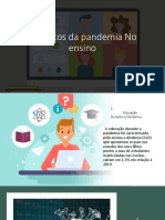 Impactos da pandemia no ensino e aprendizagem