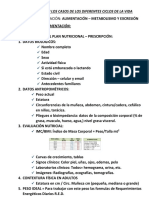 Para Entregar en Los Casos de Los Diferentes Ciclos de La Vida