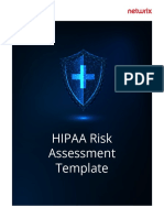 HIPAA Risk Assessment Template BP
