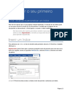Asinserir o Seu Primeiro Índice