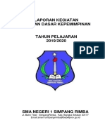 Kegiatan Osis (LDKS) 2019-2020