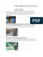 Tipos de Almacenes Según El Tipo de Mercancía Almacenada