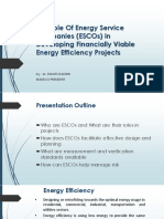 EE Sector Role of MAESCO in Developing Financially Viable EE Project by MAESCO