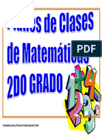 Planes y Jornalizacion Matematicas 2°