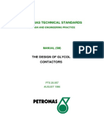 Petronas Technical Standards: The Design of Glycol Contactors