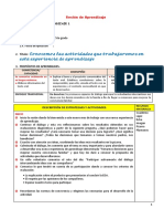 Sesión 1 Conocemos Las Actividades Que Trabajaremos en Esta Experiencia de Aprend.