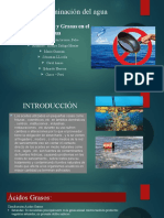 Contaminación del agua por aceites y grasas