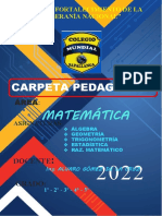 Carátula de Carpeta Pedagógica