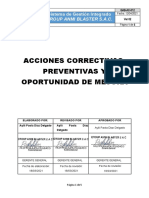 Acciones Correctivas, Preventivas y Mejora